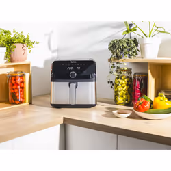 Tefal Easy Fry Mega EY855D10 Friteuse à air chaud 7,5L 2020W Noir, Inox - Vue supplémentaire 5