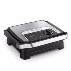 Tefal Inicio Adjust GC272D10, Noir, Acier inoxydable, Rectangulaire, Rotatif, Grille, 290 x 260 mm, 1 zone(s)