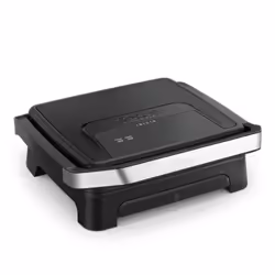 Tefal Inicio Classic Black GC271810, Noir, Acier inoxydable, Rectangulaire, Grille, 290 x 260 mm, 1 zone(s), Couvercle à char ...