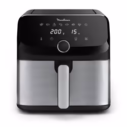 Moulinex Easy Fry Mega EZ855D20 friteuse Unique 7,5 L Autonome Friteuse d’air chaud Noir, Acier inoxydable
