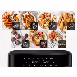 Moulinex Dual Easy Fry XXL EZ942HF0 Friteuse à Air Double Panier 11 L Charbon de Bois - Vue supplémentaire 5