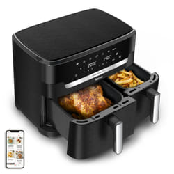 Tefal Easy Fry Dual XXL EY9428E0 friteuse Double 11 L Autonome 2020 W Friteuse d’air chaud Noir