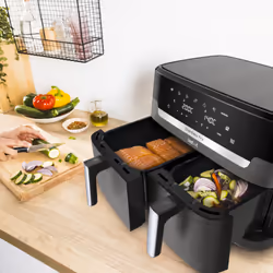 Tefal Easy Fry Dual XXL EY942HE0 Friteuse à air chaud Double 11L 2020W Gris - Vue supplémentaire 4