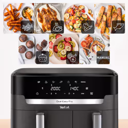 Tefal Easy Fry Dual XXL EY942HE0 Friteuse à air chaud Double 11L 2020W Gris - Vue supplémentaire 7