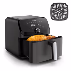 Moulinex Easy Fry Mega EZ855HF0, Friteuse d’air chaud, 7,5 L, 80 °C, 200 °C, 8 personne(s), Unique