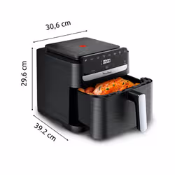Moulinex Easy Fry Mega Compact EZ8618 Friteuse à air chaud 7,5L 2020W Noir - Vue supplémentaire 3