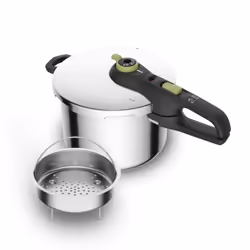 Tefal Secure Trendy YS22Z9, 6 L, Vitrocéramique, Gaz, Halogène, Induction, Plaque étanche, Acier inoxydable, Acier inoxydable ...