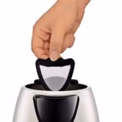 Tefal Dialog KI150D bouilloire 1,7 L 2400 W Noir, Acier inoxydable