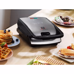 Tefal Snack Collection SW 852 D gaufrier et appareil à croque-monsieur 700 W Noir, Acier inoxydable - Vue supplémentaire 10