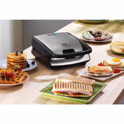Tefal Snack Collection SW 852 D gaufrier et appareil à croque-monsieur 700 W Noir, Acier inoxydable - Vue supplémentaire 11