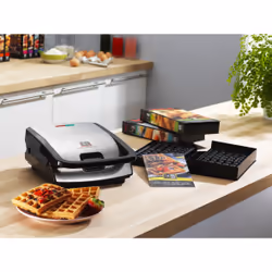 Tefal Snack Collection SW 852 D gaufrier et appareil à croque-monsieur 700 W Noir, Acier inoxydable - Vue supplémentaire 13