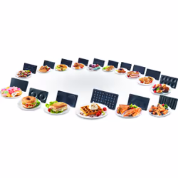 Tefal Snack Collection SW 852 D gaufrier et appareil à croque-monsieur 700 W Noir, Acier inoxydable - Vue supplémentaire 7