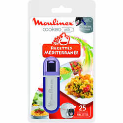 Clé USB Cookeo - Recettes Méditerranéennes - Moulinex La clé USB Cookeo Moulinex vous propose 25 nouvelles recettes méditerra ...