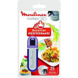 Clé usb Cookeo Moulinex 25 Recettes Méditerranéennes XA600011