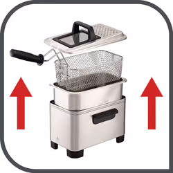 Tefal Easy Pro Premium FR3380 Friteuse à air chaud 3L 2200W Inox - Vue supplémentaire 2