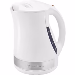 Moulinex BY108110, 1,7 L, 2400 W, Acier inoxydable, Blanc, Plastique, Indicateur de niveau d'eau, Sans fil