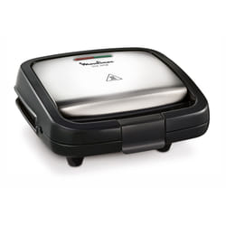 Moulinex SZ192 gaufrier et appareil à croque-monsieur 700 W Noir, Acier inoxydable