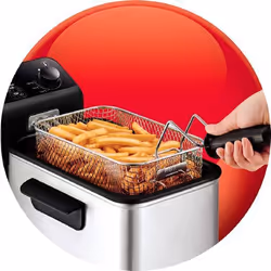 Tefal Easy Pro FR331 Unique Autonome Friteuse Noir, Acier inoxydable