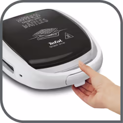 Tefal Snack Time Happiness 2 gauffre(s) 700 W Noir, Blanc