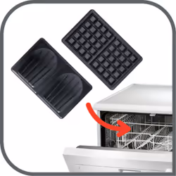 Tefal Snack Time Happiness 2 gauffre(s) 700 W Noir, Blanc - Vue supplémentaire 4