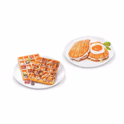 Tefal Snack Time Happiness 2 gauffre(s) 700 W Noir, Blanc - Vue supplémentaire 7