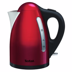 Tefal KI110511 bouilloire 1,7 L 2400 W Noir, Rouge, Acier inoxydable