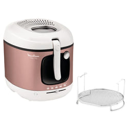 Moulinex Mega 2kg Unique 3,3 L Autonome Friteuse Rose, Blanc