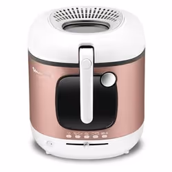 Moulinex Mega 2kg Unique 3,3 L Autonome Friteuse Rose, Blanc