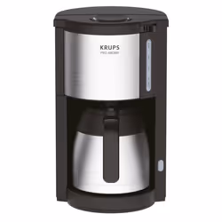 Krups Evidence KM305D, Machine à café filtre, 1,25 L, Café moulu, Noir, Acier inoxydable