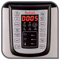 Tefal FAST & DELICIOUS CY505E 6 L Noir, Acier inoxydable 1100 W
