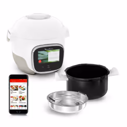 Moulinex Cookeo Touch Mini, 3 L, 900 W, 2 personne(s), 100 kPa, Blanc, Vitrocéramique