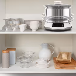 Tefal Convenient Series Deluxe VC502D10 cuiseur vapeur 3 Nombre de paniers Comptoir 900 W Acier inoxydable, Blanc - Vue supplémentaire 6