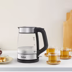 Tefal Glass Kettle KI605830 bouilloire 1,7 L 2200 W Noir, Argent, Transparent - Vue supplémentaire 4