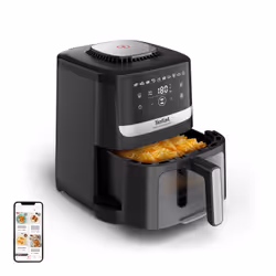 Tefal Easy Fry Silence EY5568E0, Friteuse d’air chaud, 5 L, 40 °C, 220 °C, Unique, Noir, Acier inoxydable