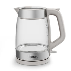 Tefal Glass Kettle KI605B30 bouilloire 1,7 L 2200 W Gris, Argent, Transparent