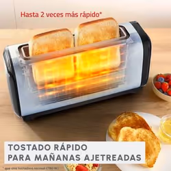 Moulinex LS5S0DE0 grille-pain 1 part(s) 1430 W Noir, Acier inoxydable