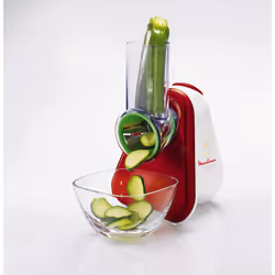 Moulinex Fresh Express + râpe électrique Rouge, Blanc