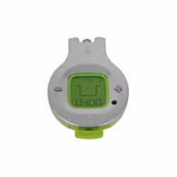 Minuteur nutricook - ce minuteur intelligent, rond, gris métallisé et vert est amovible - se fixe sur le couvercle de l'autoc ...