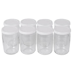 SEB 989641 pot Rond Verre Transparent, Blanc
