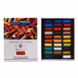 Etui Pastels 'A l'écu' - 30 demi-pastels - Assortis