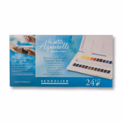 Boite Voyage - La Petite Aquarelle - 24 demi-godets