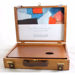 Coffret de peinture à lhuile - Sennelier - 15 tubes - Multicolore - Luxe en bois - Pour adultes