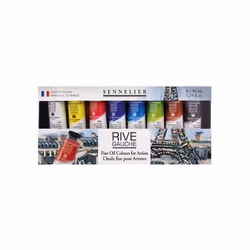 Set de 8 tubes peinture à lhuile Rive Gauche 40ml Sennelier