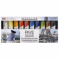 Peinture à lhuile - Fine - Sennelier - Rive Gauche - 10 tubes de 21ml