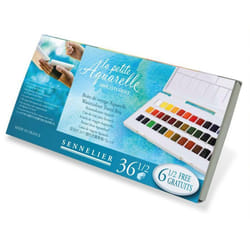 Boîte de voyage La Petite Aquarelle Sennelier 36 1/2 godets