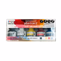 Encre acrylique - Sennelier - Abstract - Coffret de 5 couleurs - 5x30ml