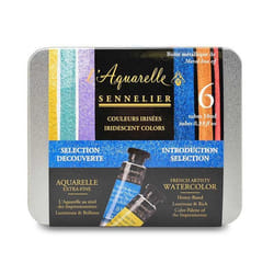 Peinture aquarelle - Extra-fine - Couleurs irisées - Sennelier - LAquarelle - 6 tubes 10ml