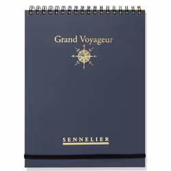 Carnet - Aquarelle - 16x21cm - Spirale - 65 feuilles - Grain léger - Sennelier - Grand Voyageur