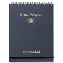Carnet - Aquarelle - 16x21cm - Spirale - 65 feuilles - Grain léger - Sennelier - Grand Voyageur