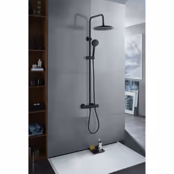 Edouard Rousseau PAGAN système de douche 1 tête(s) Mur Noir